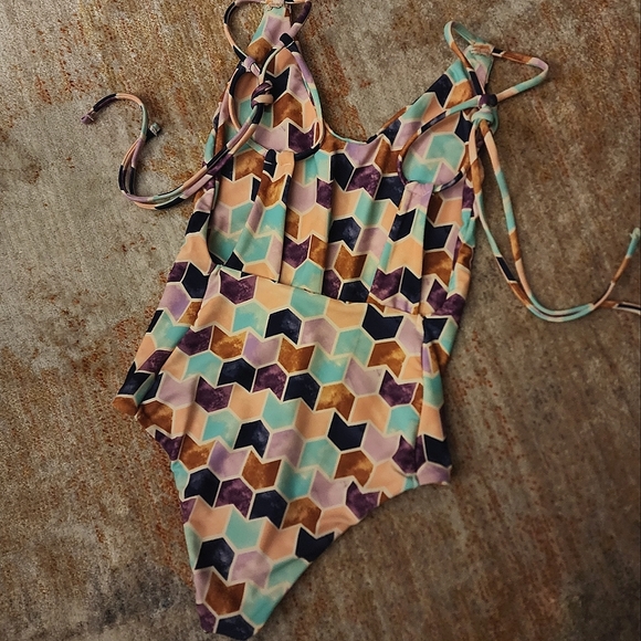 Tori Praver Swimwear Seafoam for Urban Outfitters in Geometric Print - Picture 10 of 15
